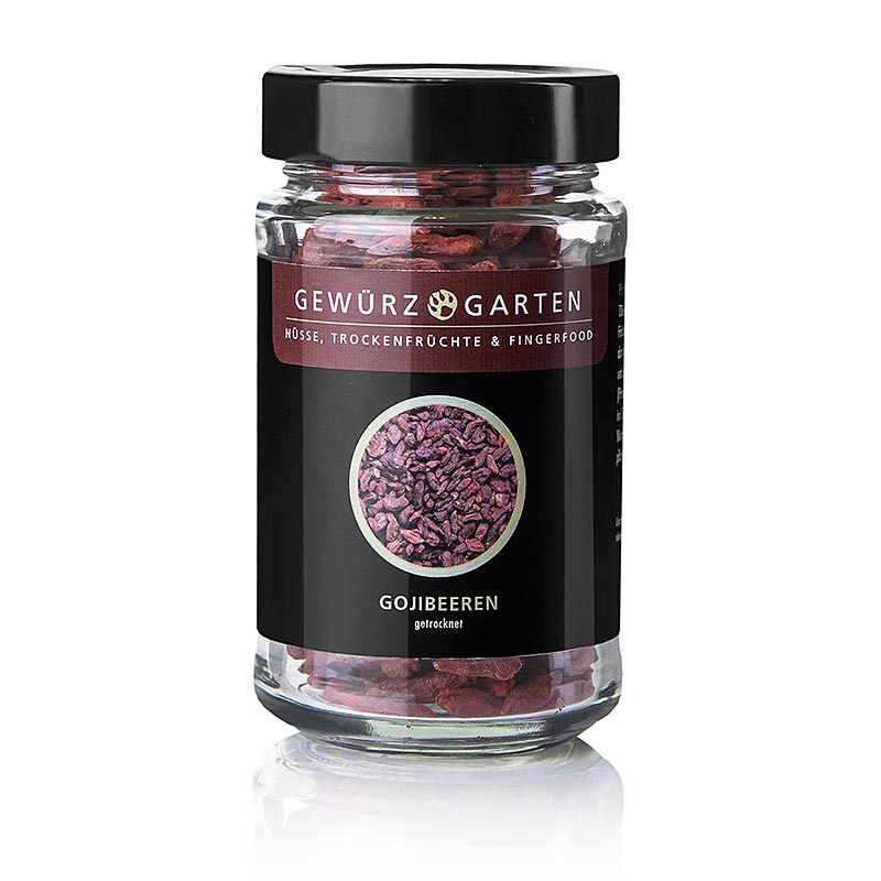 Krydderhave Goji bær (ulvebær, Ninjiang himalajan), tørret - 100 g - Glas Krydderhave Goji bær (ulvebær, Ninjiang himalajan), tørret - 100 g - Glas