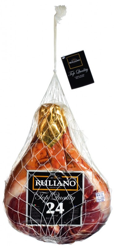 Prosciutto di Parma DOP 24 mesi, disossato, Parmaschinken DOP ohne Knochen, 24 Mon., Ruliano - ca. 7,5 kg - Stück