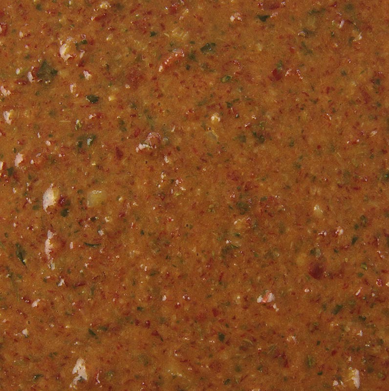 Sauce mojo rouge du jardin d`épices, avec poivron, piment et coriandre - 225 ml - Verre