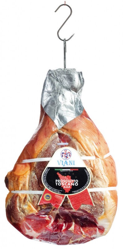 Toskan. Schinken o. Knochen, 12 Mon. gereift, Prosciutto toscano DOP, disossato, Salumificio Viani - ca. 7 kg - Stück Toskan. Schinken o. Knochen, 12 Mon. gereift, Prosciutto toscano DOP, disossato, Salumificio Viani - ca. 7 kg - Stück