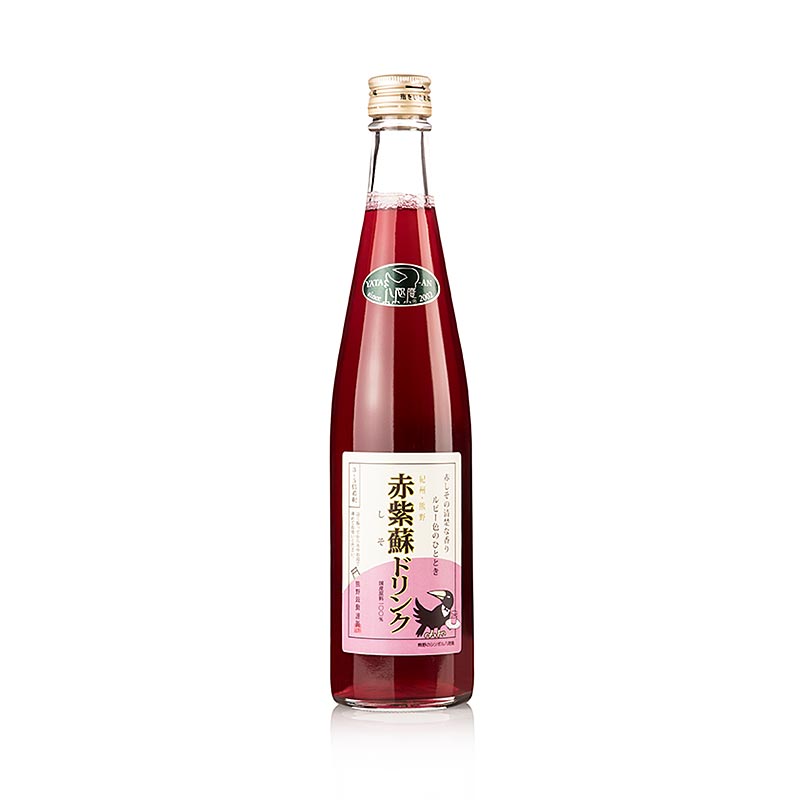 Rød shiso drink, med blommejuice - 500 ml - flaske