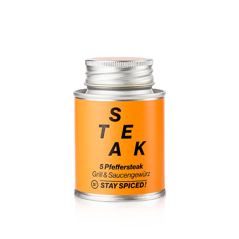 Spiceworld 5 Pepper Steak Spice Mix Shaker - 70 g - kan