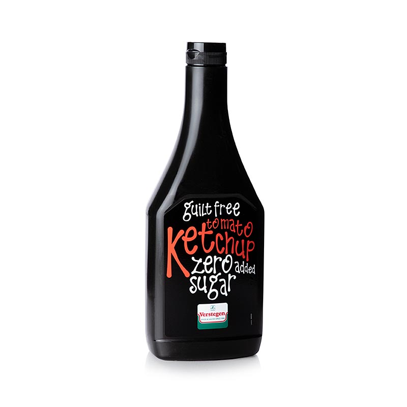 Guilt Free Tomato Ketchup Zero, Ketchup ohne Zuckerzusatz, Verstegen - 875 ml - Pe-flasche