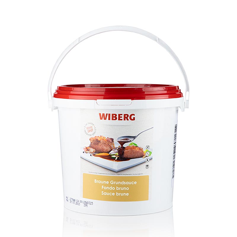 WIBERG bruine basissaus, pastei, voor 15 liter - 3kg - PE emmer