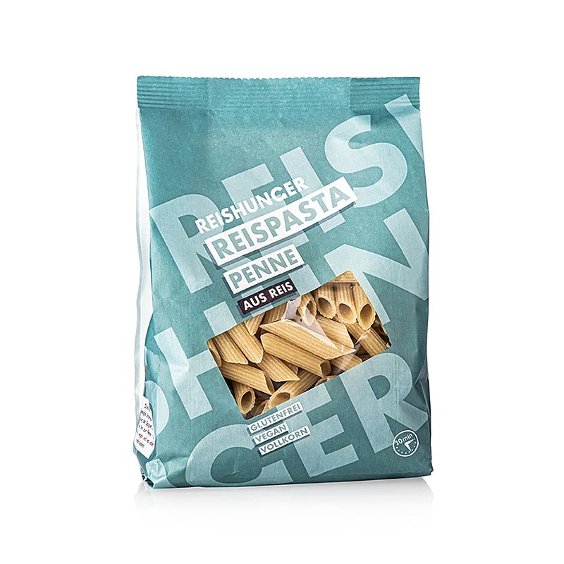 Rijstpasta - penne, gemaakt van rijst, glutenvrij, rijsthonger - 400g - tas