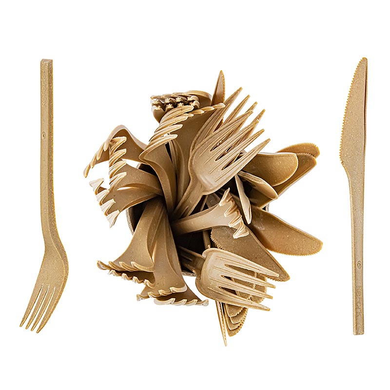 Ensemble de couverts jetables pour barbecue (15x Ga/Me) dans une boîte en carton, en sciure de bois, refork - 30 pièces - pouvez Ensemble de couverts jetables pour barbecue (15x Ga/Me) dans une boîte en carton, en sciure de bois, refork - 30 pièces - pouvez