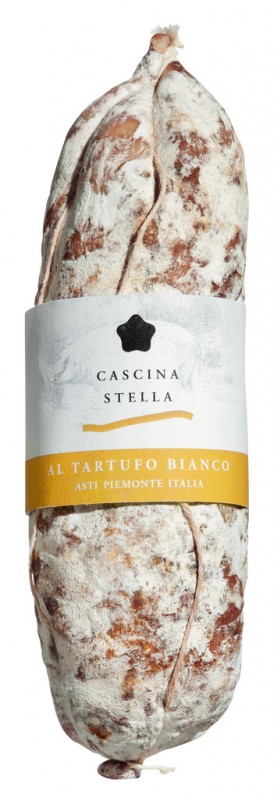 Salame crudo al tartufo, piccolo, Salami mit Trüffelaroma, Cascina Stella - ca. 300 g - Stück Salame crudo al tartufo, piccolo, Salami mit Trüffelaroma, Cascina Stella - ca. 300 g - Stück