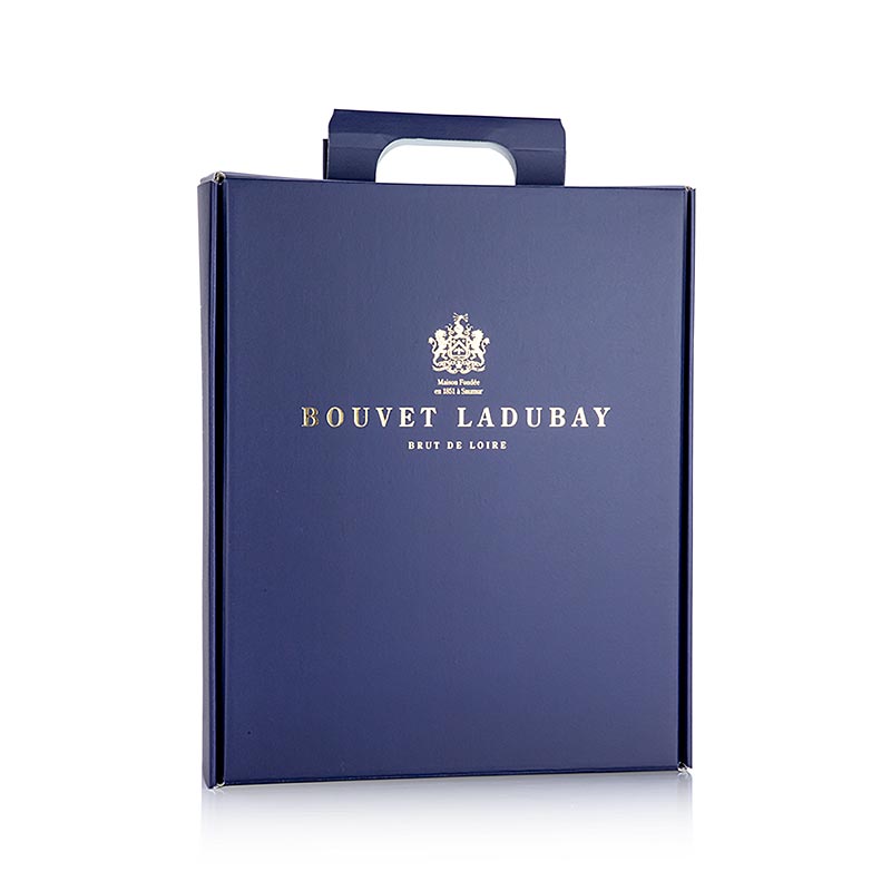 Gift box for 3 bottles of Bouvet sparkling wine, blue - 1 pc - loose