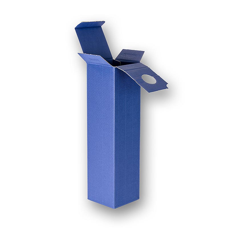 Weinpräsentkarton Modern Blau, 1er Präsentkarton, 360x90x90 - 1 Stück - Lose