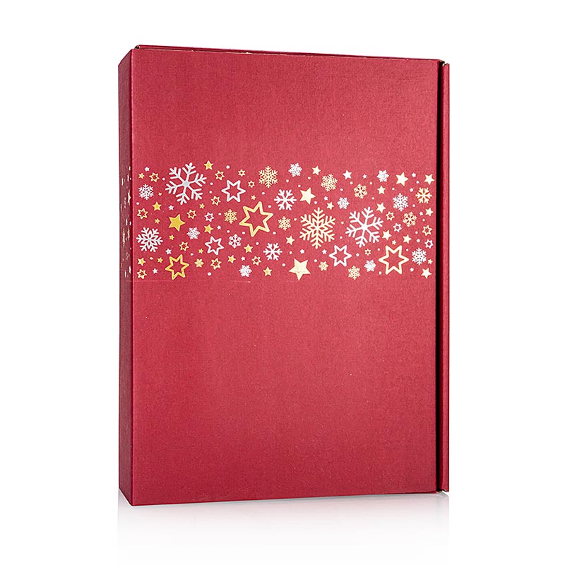 Wijngeschenkdoos Lino Star Ribbon Red, 3er geschenkdoos, 360x250x90mm - 1 stuk - loszittend