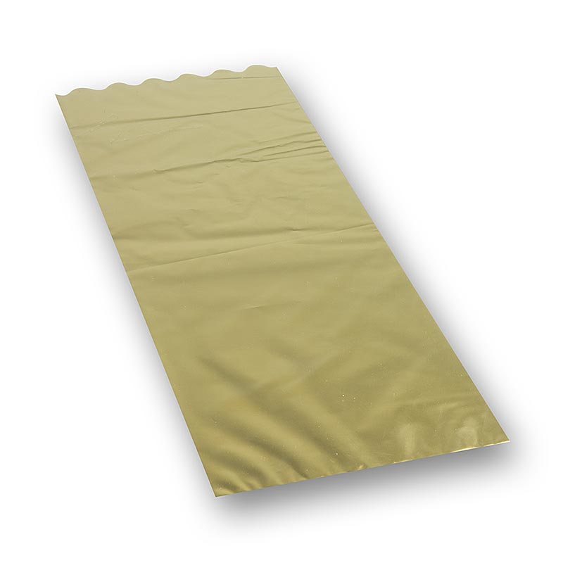 Bottle bag gold, transparent, 500x180mm - 1 pc - loose