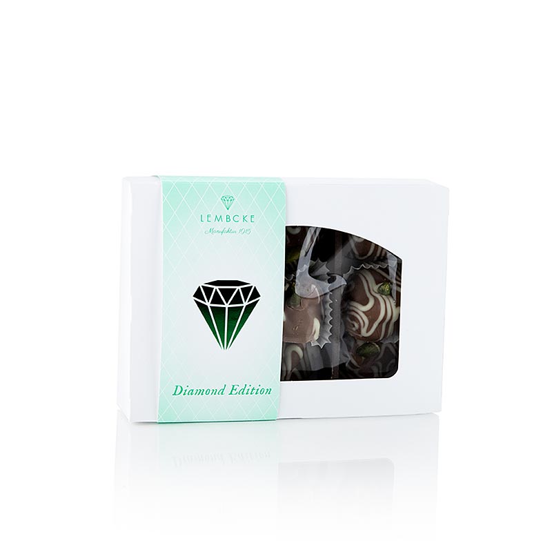 Teegebäck Kokos Marzipan Diamant, mit Vollmilch Schokolade, Lembcke - 90 g - Blister