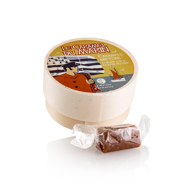 Caramels Bretons - bonbons au caramel au beurre et fleur de sel - 50 grammes - boîte