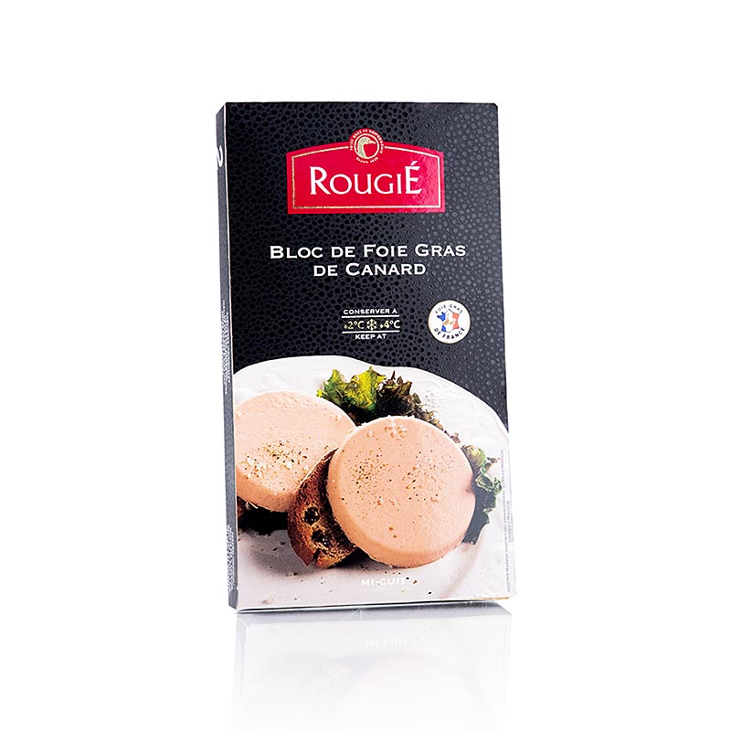 Duck foie gras block, 2 x 40g slices, rougie - 80g - blister