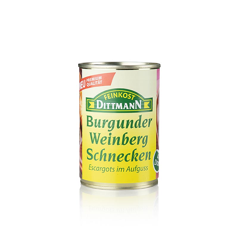 Burgunder Weinbergschnecken, sehr groß, 4 Dutzend, Feinkost Dittmann - 400 g - Dose