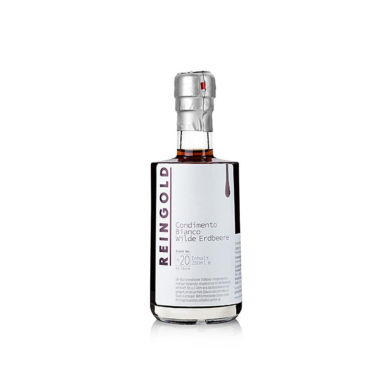 Reingold - Essig Condimento bianco No. 20 Erdbeere, 250ml - 250 ml - Flasche