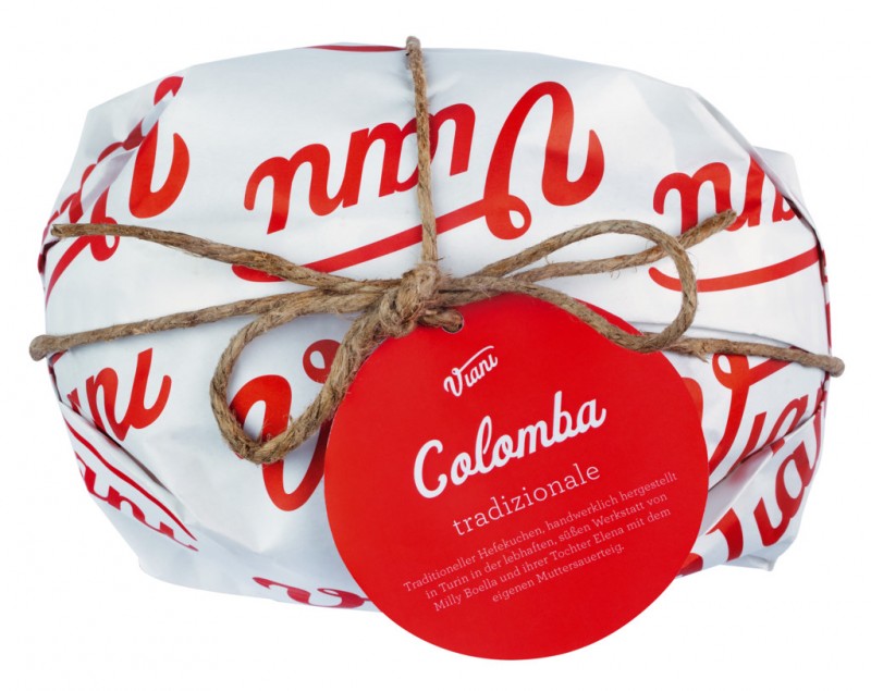 Colomba tradizionale 300, Traditioneller Hefekuchen, Viani - 300 g - Stück