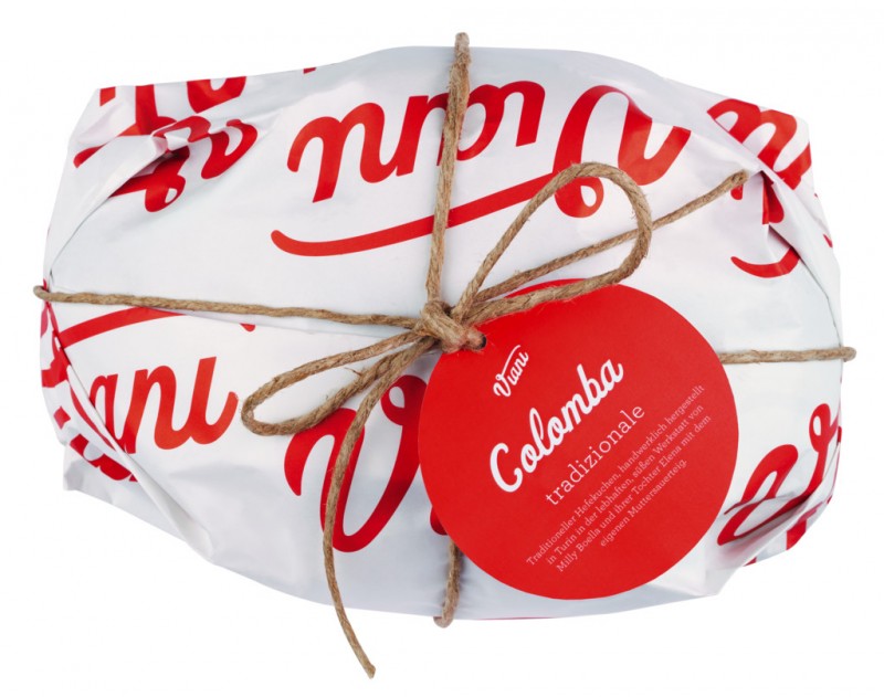 Colomba tradizionale 500, Traditioneller Hefekuchen, Viani - 500 g - Stück Colomba tradizionale 500, Traditioneller Hefekuchen, Viani - 500 g - Stück