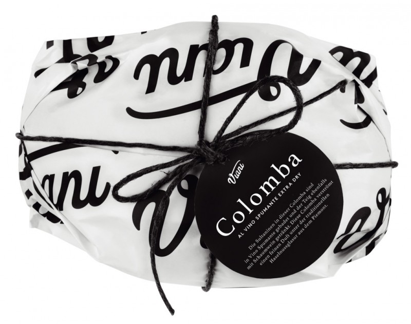 Colomba al vino spumante extra dry, Traditioneller Hefekuchen mit Schaumwein, Viani - 500 g - Stück