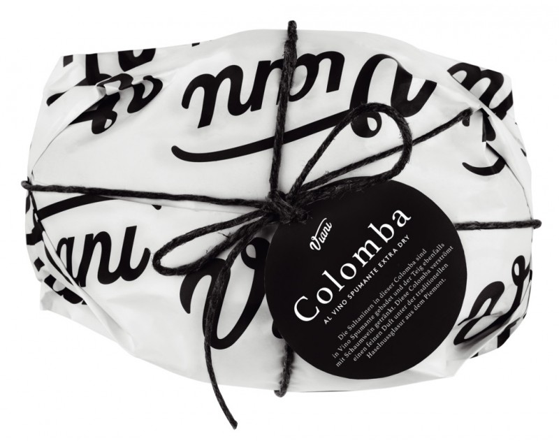 Colomba al vino spumante extra dry, traditional yeast cake with sparkling wine, Viani - 500g - piece