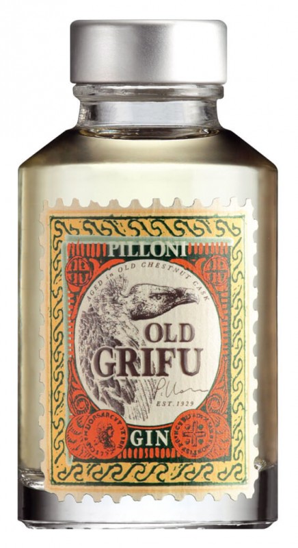 Old Grifu Gin Mignon, Gin, mini, Silvio Carta - 0,1 l - flaske