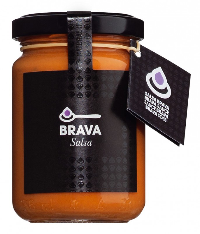 Salsa Brava, sauce d`assaisonnement aux tomates, ail et amandes, Don Gastronom - 130g - Verre