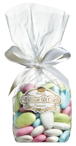 Confetti Regina misti, sacchetto, Mandeldragees, gemischt, Beutel ca. 42 Stück, William Di Carlo - 150 g - Beutel Confetti Regina misti, sacchetto, Mandeldragees, gemischt, Beutel ca. 42 Stück, William Di Carlo - 150 g - Beutel