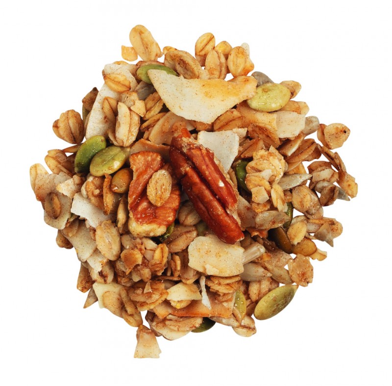 Nr. 5 Pecan Almond Granola, organic, Knuspermüsli mit Pekannüssen und Mandeln, Bio, I Just Love Breakfast - 250 g - Packung