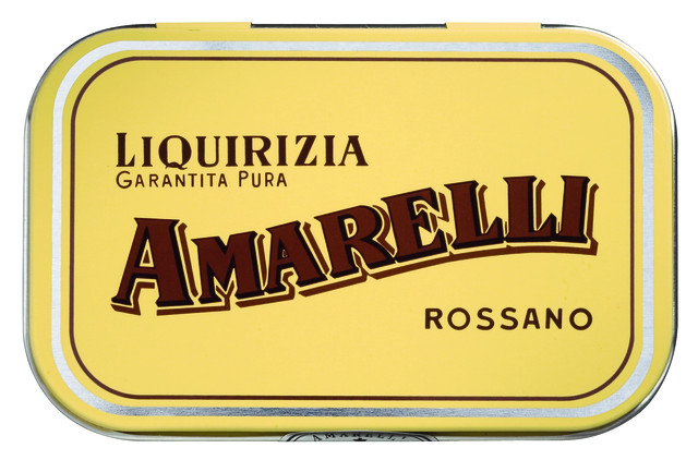 Liquirizia mista, 4 unterschiedliche Dosen, Lakritzpastillen gemischt, Display, Amarelli - 12 x 40 g - Display