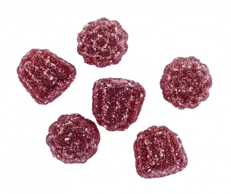 Tondini Amarena Gelatine, Fruit Jelly Candies Sour Cherry, Leone - 150g - can
