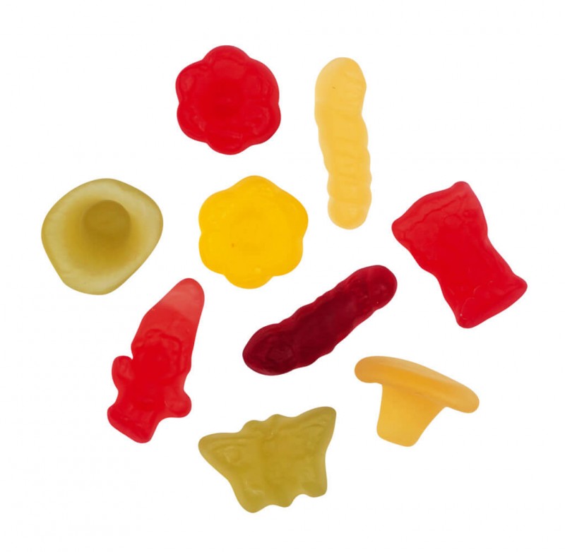 M Forest, Bio, Fruchtgummi mit Honig, Bio, Hey Yum! - 10 x 100 g - Display