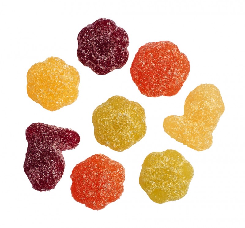 Sour Flower, Bio, Fruchtgummi sauer, Bio, Hey Yum! - 10 x 100 g - Display