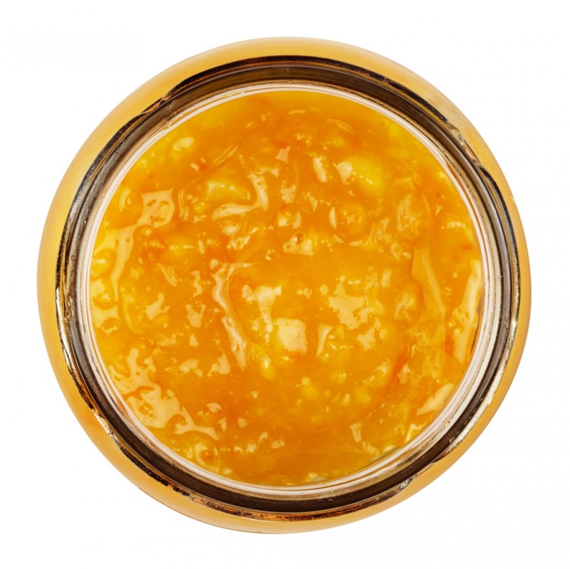 Homemade Orange Fruit Spread, Italian Orange Fruit Spread, Viani - 180g - Glass