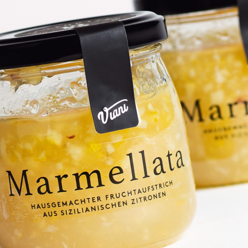 Tartinade au citron maison, tartinade au citron italienne, Viani - 180g - Verre