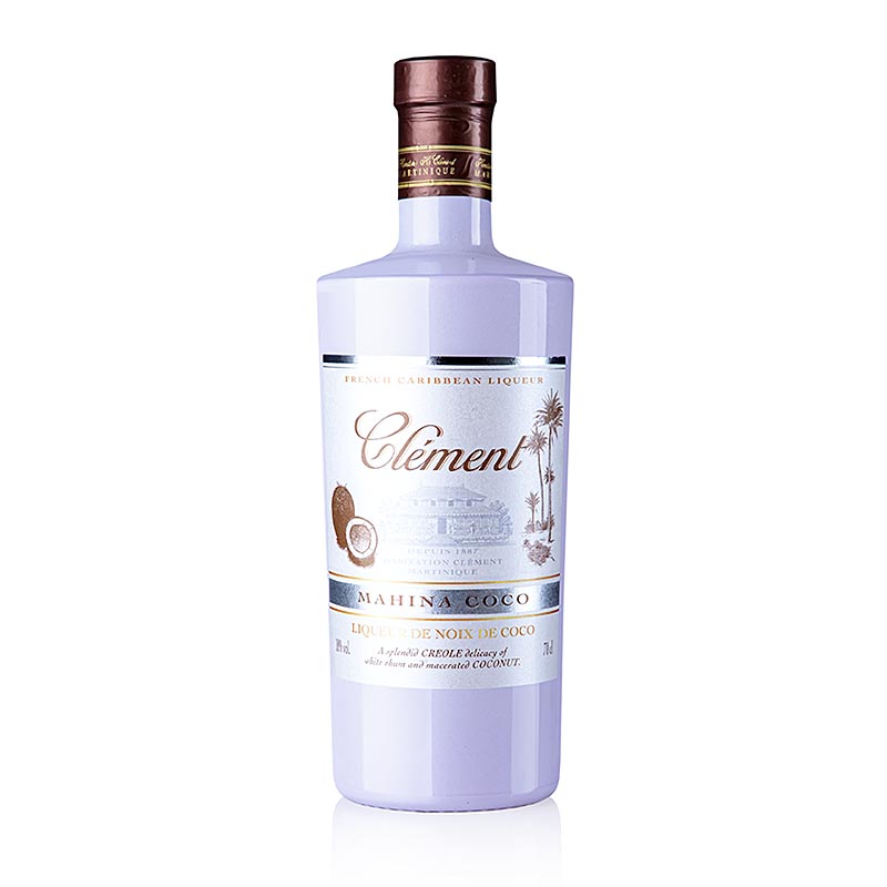 Clement Mahina Coco Caribbean Coconut Liqueur clair Martinique18% Vol.0.7 l - 700ml - bouteille