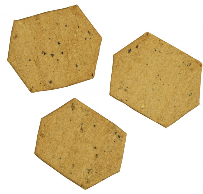 Walnut, Honey & Extra Virgin Olive Oil Crackers, Cracker für Käse mit Walnuss, Honig & Olivenöl, The Fine Cheese Company - 125 g - Packung