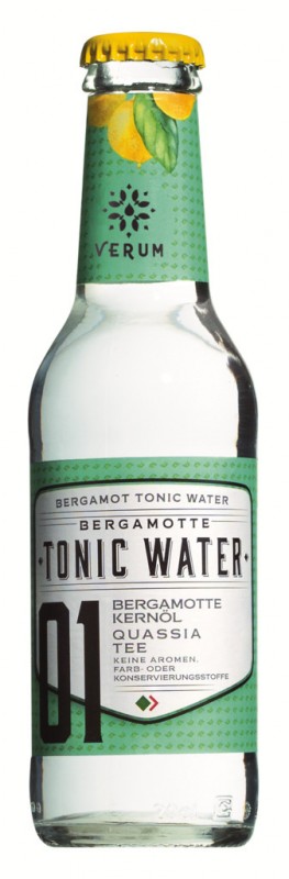 Tonica di Bergamotto 01, Tonicwasser mit Bergamotte, Bevi più naturale - 0,2 l - Flasche