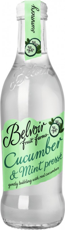 Pres agurk og mynte, agurk mynte limonade, Belvoir - 0,25 l - flaske