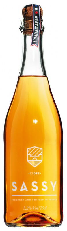 Cidre, L`Inimitable, Apfelschaumwein, Sassy - 0,75 l - Flasche