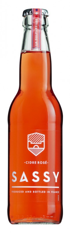 Cidre Rose, La Sulfureuse, sparkling cider, rose, Sassy - 0.33L - bottle