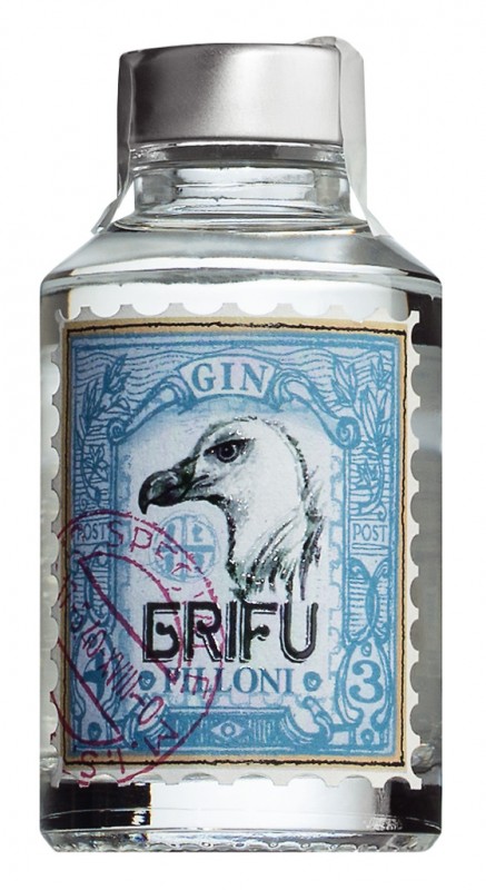 Pilloni Gin Grifu, Gin, mini, Silvio Carta - 0,1 l - Flasche