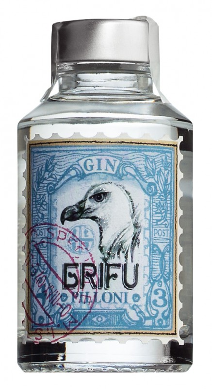 Pilloni Gin Grifu, Gin, mini, Silvio Carta - 0.1L - bouteille