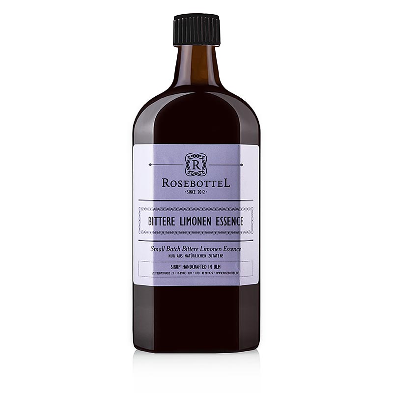 Rosebottel Bitter Lemon Essence (Essenz) Sirup - 500 ml - Flasche