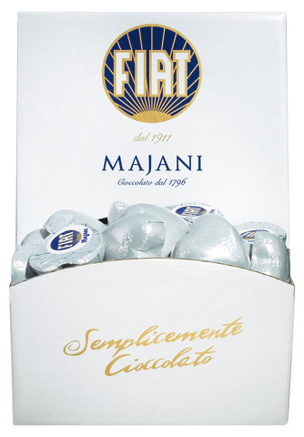 Herzen aus Vollmilchschokolade gefüllt, Fiat Cuori bianchi, Majani - 2 x 500 g - Display Herzen aus Vollmilchschokolade gefüllt, Fiat Cuori bianchi, Majani - 2 x 500 g - Display
