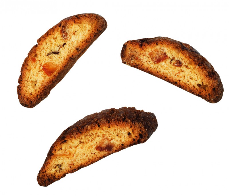 Biscotti Toscani Artigianali con arancia candita, Gebäck mit kandierten Orangen, Deseo - 250 g - Beutel