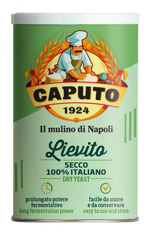 Lievito secco attivo in polvere, Trockenhefe, Caputo - 100 g - Dose