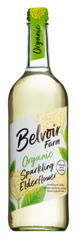Presse Organic Elderflower, Holunderlimonade, Bio, Belvoir - 0,75 l - Flasche