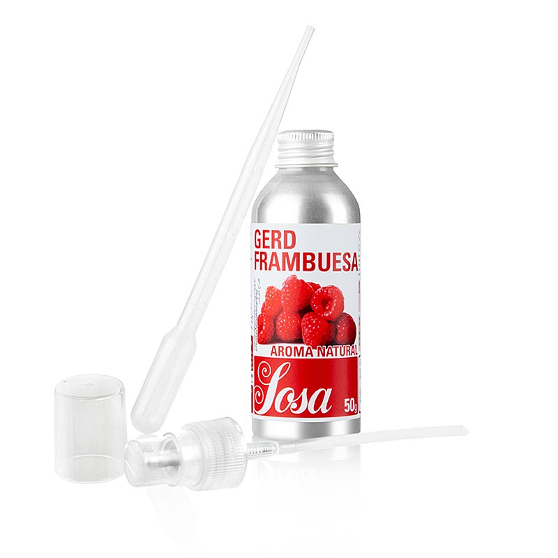 SOSA Aroma Natural Raspberry, liquid (46010094) - 50g - Aluminum bottle