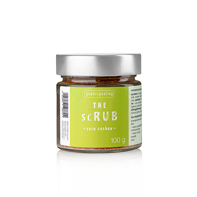 Serious Taste ``the scrub - Yuzu Cashew``, Ernst Petry - 100 g - Glas