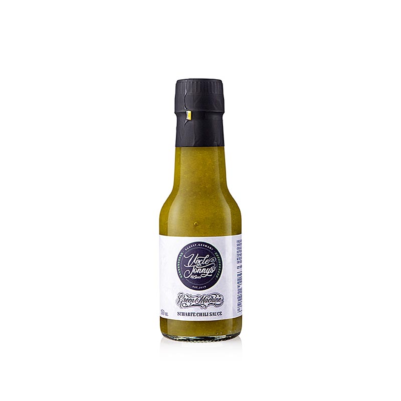 Sauce piquante de l`oncle Jonny GREEN MACHINE, sauce piquante au piment - 150ml - bouteille